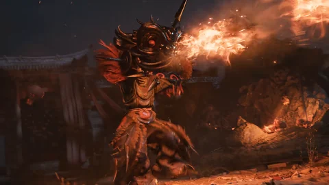 Phantom Blade Zero boss Flame, the Mask-Bound Lion Dance Grandmaster