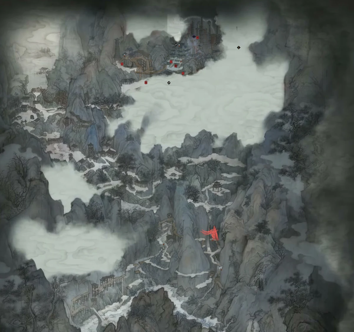 Phantom Blade Zero map of Weeping Creek Valley